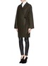 Figure View - Click To Enlarge - ACNE STUDIOS - Wool-cashmere wrap coat