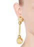 Figure View - Click To Enlarge - LANVIN - Drop metal ball clip earrings
