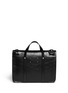Back View - Click To Enlarge -  - Push clasp leather briefcase