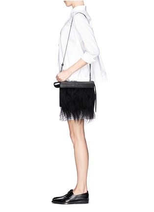 Detail View - Click To Enlarge - 3.1 PHILLIP LIM - Depeche goat hair leather clutch