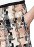 Detail View - Click To Enlarge - SEE BY CHLOÉ - Geometric houndstooth wool blend skirt