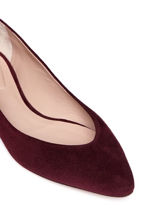 Detail View - Click To Enlarge - CHLOÉ - Point toe suede flats