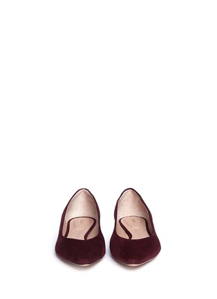 Figure View - Click To Enlarge - CHLOÉ - Point toe suede flats