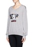 Front View - Click To Enlarge - MARKUS LUPFER - 'Aries' sequin sweater