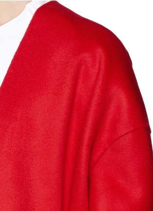 Detail View - Click To Enlarge - MS MIN - Wrap front pleat back jacket