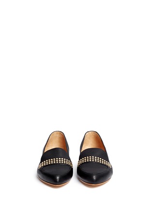 Figure View - Click To Enlarge - CHLOÉ - Stud leather slip-ons