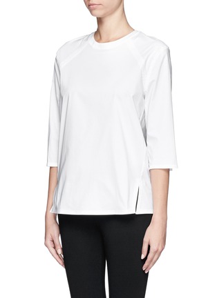 Front View - Click To Enlarge - ACNE STUDIOS - 'Jess Stretch' poplin top