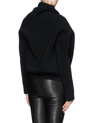 Back View - Click To Enlarge - ACNE STUDIOS - 'Galactic' oversize chunky knit turtleneck sweater