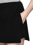 Detail View - Click To Enlarge - MS MIN - Structured layer wool-cashmere shorts 