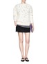 Figure View - Click To Enlarge - MS MIN - Structured layer wool-cashmere shorts 