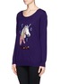 Front View - Click To Enlarge - MARKUS LUPFER - 'Virgo' sequin sweater