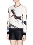 Front View - Click To Enlarge - MO&CO. EDITION 10 - Crane print sweatshirt