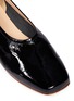 Detail View - Click To Enlarge - FABIO RUSCONI - Stripe ankle tie patent leather flats