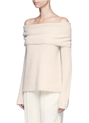 Front View - Click To Enlarge - THE ROW - Agneta' cashmere off-shoulder sweater