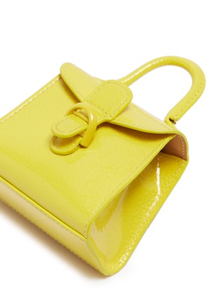 Detail View - Click To Enlarge - DELVAUX - 'Brillant Charms' patent leather bag keyring