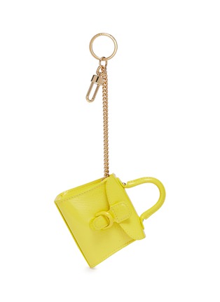 Main View - Click To Enlarge - DELVAUX - 'Brillant Charms' patent leather bag keyring