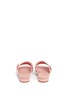 Back View - Click To Enlarge - MANSUR GAVRIEL - Cross strap suede slide sandals