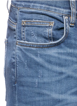 Detail View - Click To Enlarge - AMIRI - 'Stack' slim fit distressed jeans