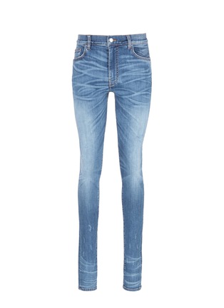 Main View - Click To Enlarge - AMIRI - 'Stack' slim fit distressed jeans
