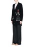 Front View - Click To Enlarge - VALENTINO GARAVANI - 'Love Blade' embroidered oversized cardigan