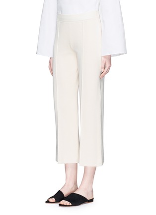 Front View - Click To Enlarge - THE ROW - 'Maria' cropped silk blend knit pants
