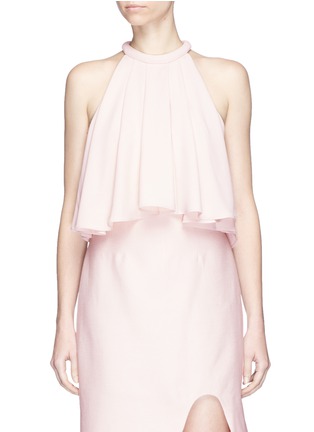 Main View - Click To Enlarge - C/MEO COLLECTIVE - 'Vivid Lights' pleated crepe top