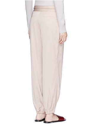 Back View - Click To Enlarge - ELIZABETH AND JAMES - Pascal' folded pleat waist elastic cuff pants