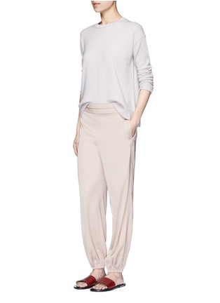 Figure View - Click To Enlarge - ELIZABETH AND JAMES - Pascal' folded pleat waist elastic cuff pants