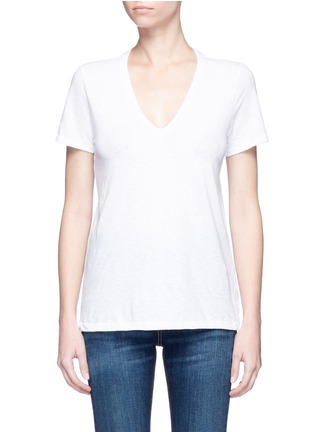 Main View - Click To Enlarge - RAG & BONE - 'Vee' V-neck Pima cotton T-shirt