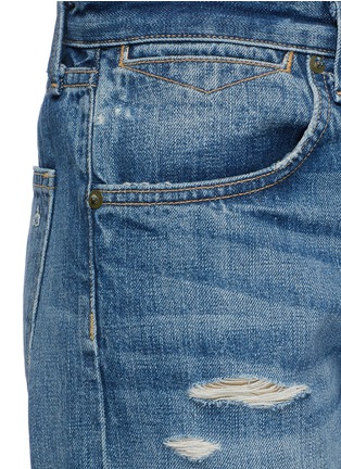 Detail View - Click To Enlarge - RAG & BONE - 'Marilyn' letout cuff patch cropped jeans