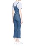 Back View - Click To Enlarge - RAG & BONE - Cropped flared denim overalls