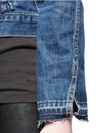 Detail View - Click To Enlarge - RAG & BONE - 'Cuffless' denim jacket