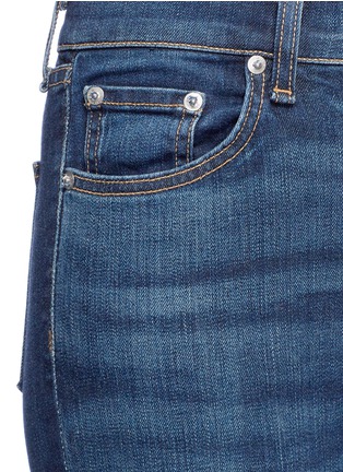 Detail View - Click To Enlarge - RAG & BONE - 'Capri' letout cuff cropped skinny jeans