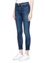 Front View - Click To Enlarge - RAG & BONE - 'Capri' letout cuff cropped skinny jeans