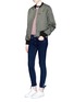Figure View - Click To Enlarge - RAG & BONE - 'Stevie' tie cuff cropped skinny jeans