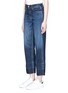 Front View - Click To Enlarge - RAG & BONE - 'Lou' vintage wash cropped jeans