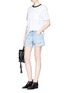 Figure View - Click To Enlarge - RAG & BONE - 'Boyfriend' distressed denim shorts