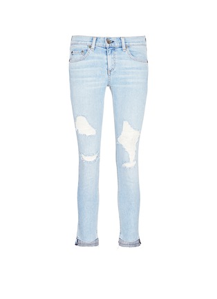 Main View - Click To Enlarge - RAG & BONE - 'Dre Capri' distressed cropped skinny jeans