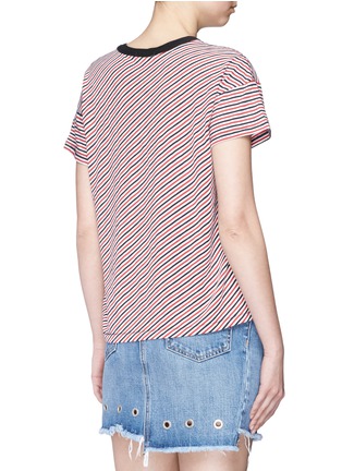 Back View - Click To Enlarge - RAG & BONE - Stripe Pima cotton T-shirt