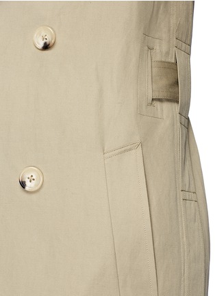 Detail View - Click To Enlarge - HELMUT LANG - Belted twill trench coat