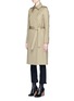 Front View - Click To Enlarge - HELMUT LANG - Belted twill trench coat