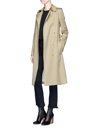 Figure View - Click To Enlarge - HELMUT LANG - Belted twill trench coat