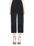 Main View - Click To Enlarge - ALICE & OLIVIA - 'Elba' cropped plissé pleated pants
