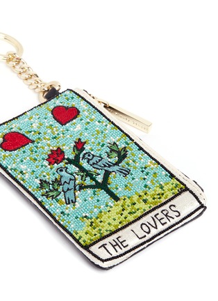 Detail View - Click To Enlarge - ALICE & OLIVIA - 'The Lovers' beaded coin purse key charm