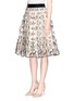Front View - Click To Enlarge - ALICE & OLIVIA - 'Catrina' butterfly embroidered tulle pouf skirt