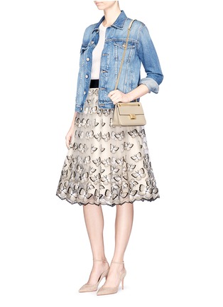 Figure View - Click To Enlarge - ALICE & OLIVIA - 'Catrina' butterfly embroidered tulle pouf skirt