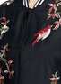 Detail View - Click To Enlarge - ALICE & OLIVIA - 'Lila' floral and bird embroidered satin bomber jacket