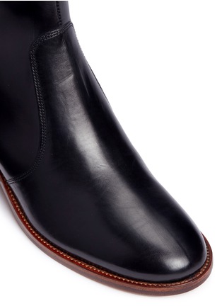 Detail View - Click To Enlarge - ISABEL MARANT ÉTOILE - 'Doynie' wooden heel leather boots