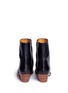 Back View - Click To Enlarge - ISABEL MARANT ÉTOILE - 'Doynie' wooden heel leather boots