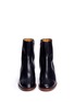 Front View - Click To Enlarge - ISABEL MARANT ÉTOILE - 'Doynie' wooden heel leather boots